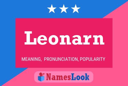 Leonarn Name Poster