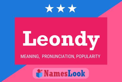 Leondy Name Poster