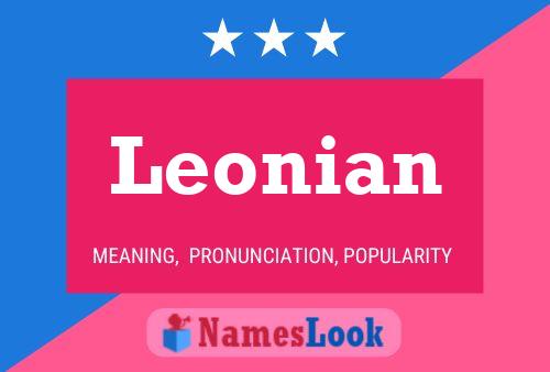 Leonian Name Poster