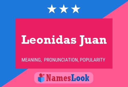 Leonidas Juan Name Poster