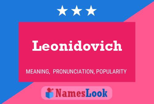 Leonidovich Name Poster