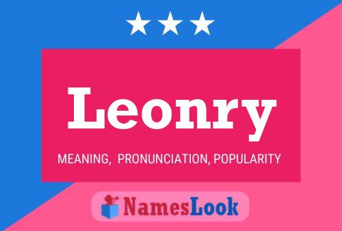 Leonry Name Poster