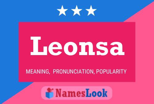 Leonsa Name Poster