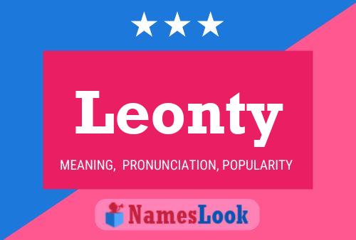 Leonty Name Poster