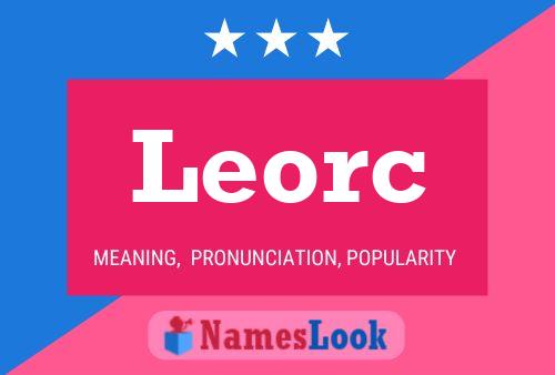 Leorc Name Poster