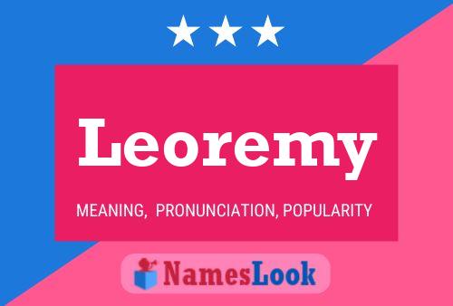 Leoremy Name Poster