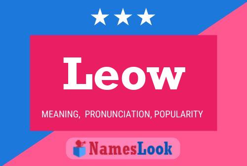 Leow Name Poster