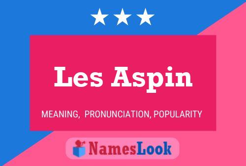 Les Aspin Name Poster