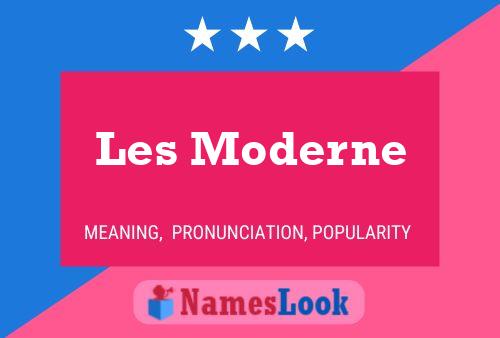 Les Moderne Name Poster