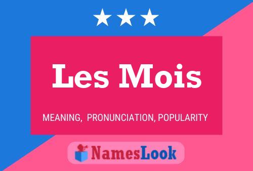 Les Mois Name Poster