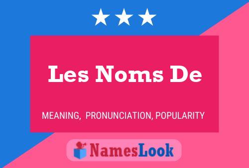 Les Noms De Name Poster