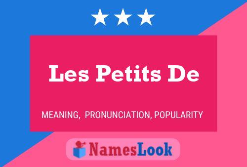 Les Petits De Name Poster