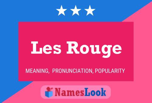 Les Rouge Name Poster