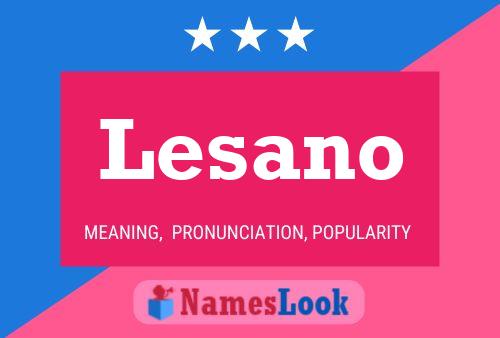 Lesano Name Poster