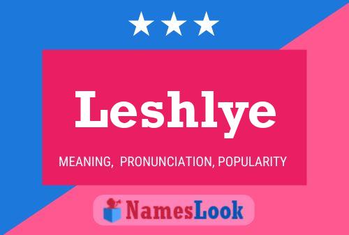 Leshlye Name Poster