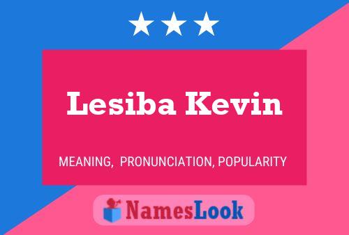 Lesiba Kevin Name Poster