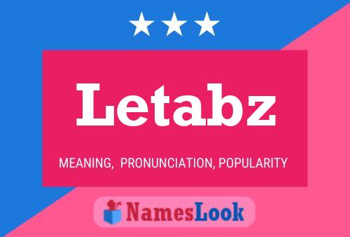 Letabz Name Poster