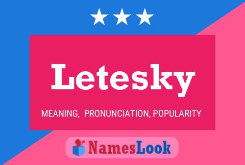 Letesky Name Poster