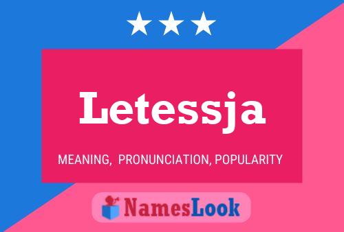 Letessja Name Poster