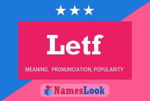 Letf Name Poster