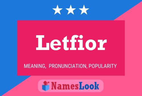 Letfior Name Poster