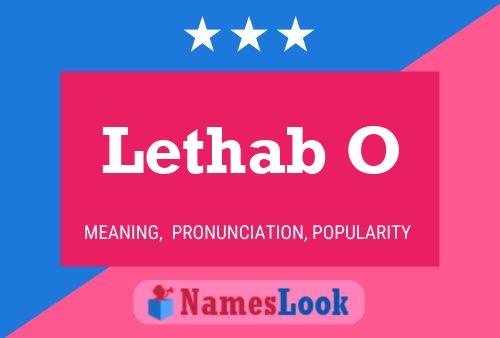 Lethab O Name Poster