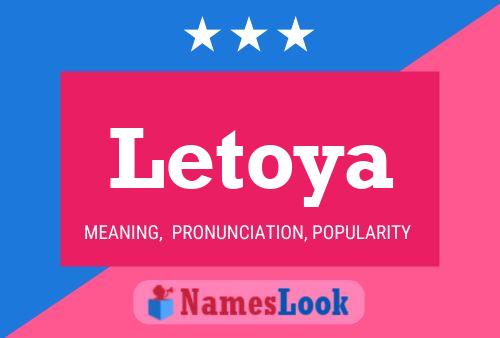 Letoya Name Poster