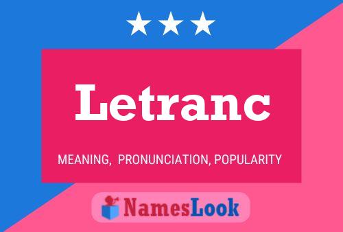 Letranc Name Poster