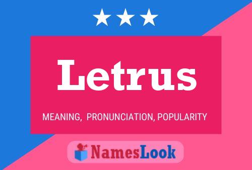 Letrus Name Poster