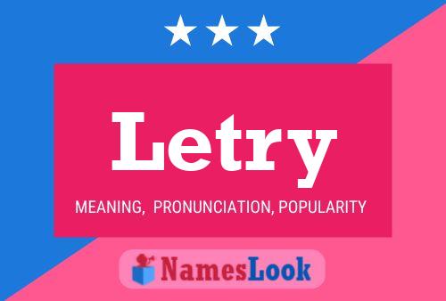 Letry Name Poster