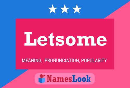 Letsome Name Poster