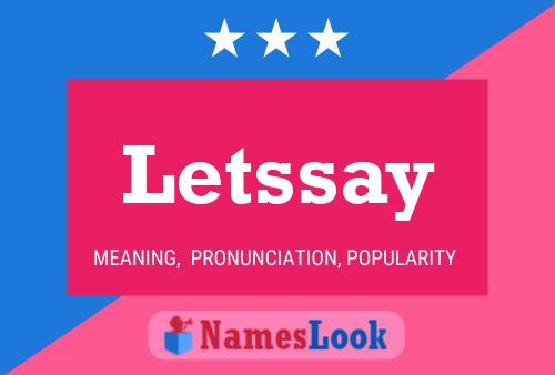 Letssay Name Poster