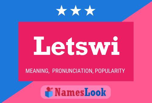 Letswi Name Poster