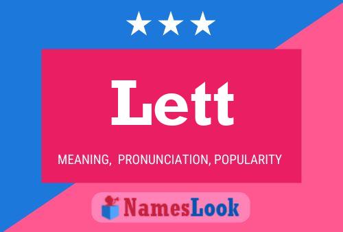 Lett Name Poster