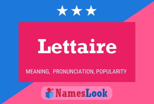 Lettaire Name Poster