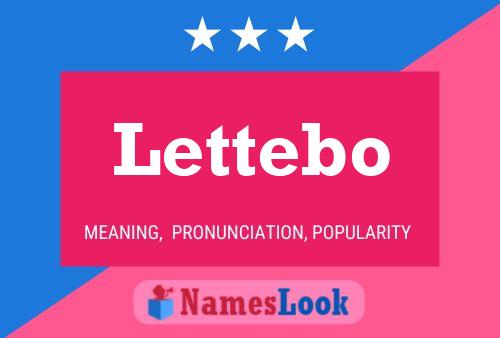 Lettebo Name Poster