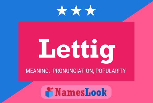 Lettig Name Poster