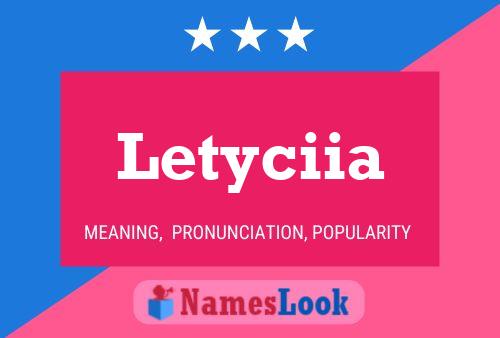 Letyciia Name Poster