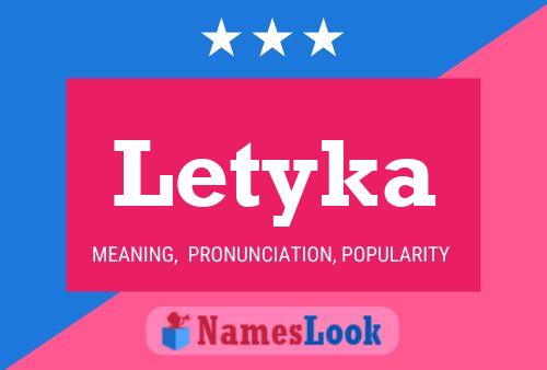 Letyka Name Poster