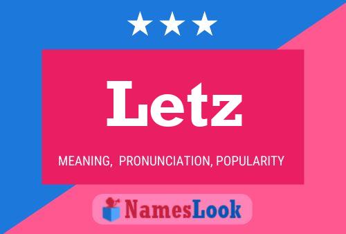 Letz Name Poster