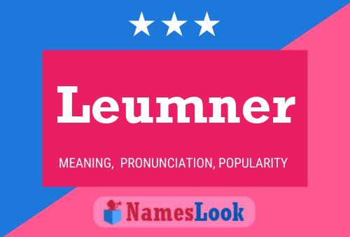 Leumner Name Poster