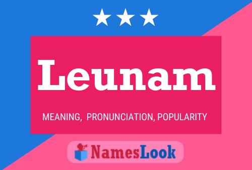 Leunam Name Poster