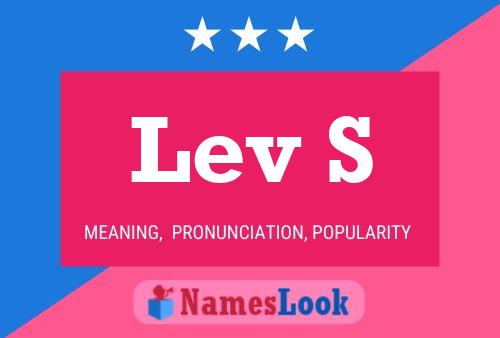 Lev S Name Poster