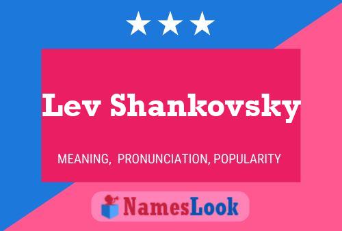 Lev Shankovsky Name Poster