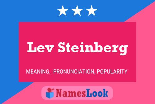 Lev Steinberg Name Poster