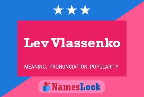 Lev Vlassenko Name Poster