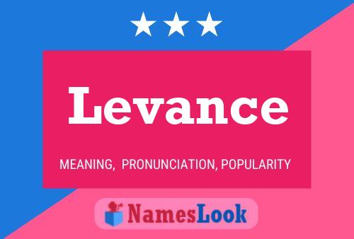 Levance Name Poster