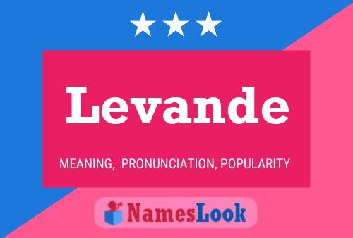 Levande Name Poster