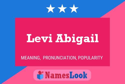 Levi Abigail Name Poster