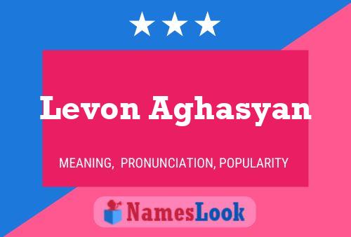 Levon Aghasyan Name Poster